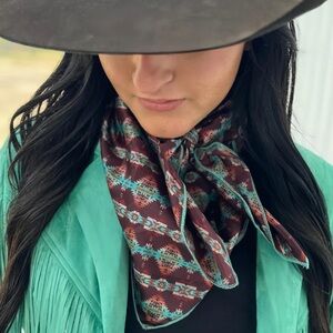 Wildrag with Turquoise and Brown Accents